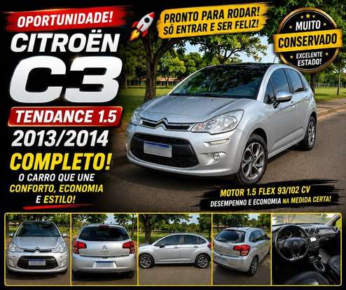 CITROËN-C3-1.5 TENDANCE 8V FLEX 4P MANUAL CITROËN-C3-2013