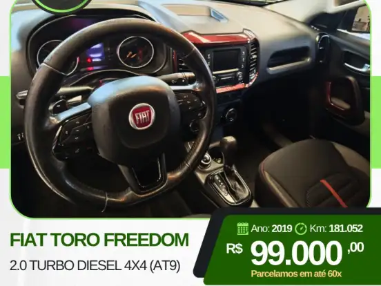FIAT-TORO-2.0 16V TURBO DIESEL FREEDOM 4WD AT9 FIAT-TORO-2019