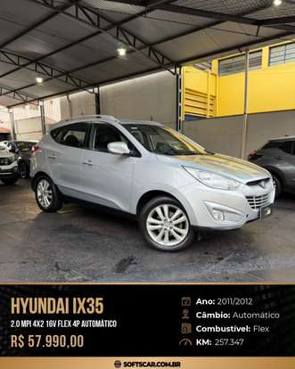 HYUNDAI-IX35-2.0 MPI 4X2 16V FLEX 4P AUTOMÁTICO HYUNDAI-IX35-2011