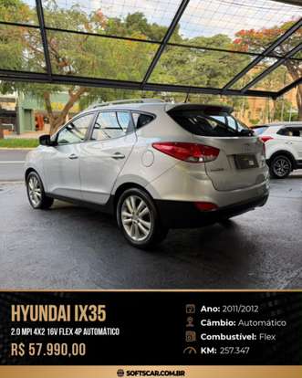 HYUNDAI-IX35-2.0 MPI 4X2 16V FLEX 4P AUTOMÁTICO HYUNDAI-IX35-2011