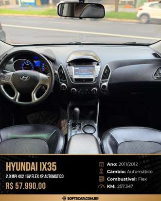 HYUNDAI-IX35-2.0 MPI 4X2 16V FLEX 4P AUTOMÁTICO HYUNDAI-IX35-2011