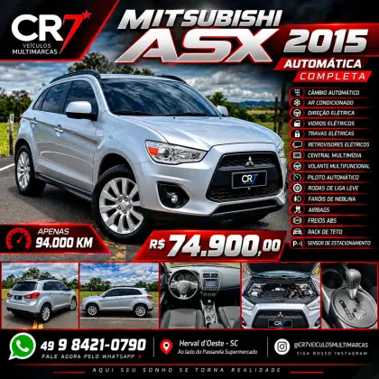 MITSUBISHI ASX 2.0 4X2 16V GASOLINA 4P AUTOMÁTICO