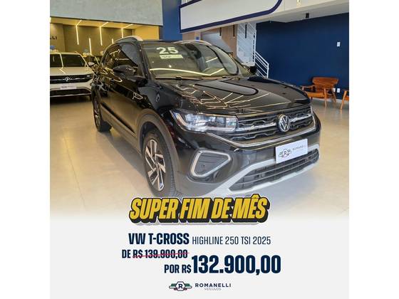 VOLKSWAGEN T-CROSS 1.4 250 TSI TOTAL FLEX HIGHLINE AUTOMÁTICO