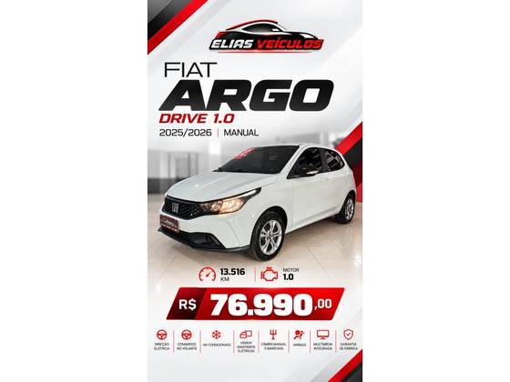 FIAT ARGO 1.0 FIREFLY FLEX DRIVE MANUAL
