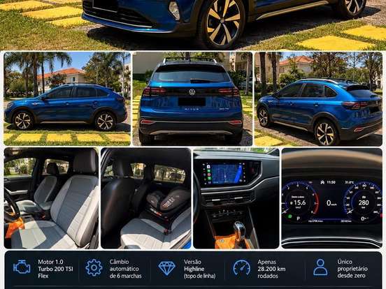 VOLKSWAGEN-NIVUS-1.0 200 TSI TOTAL FLEX HIGHLINE AUTOMÁTICO VOLKSWAGEN-NIVUS-2024