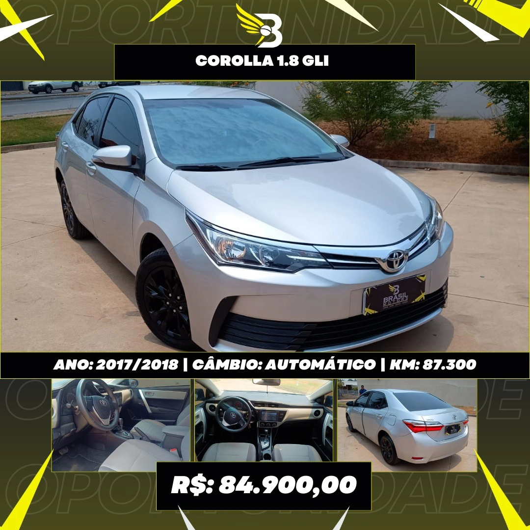 TOYOTA COROLLA 1.8 GLI 16V FLEX 4P AUTOMÁTICO