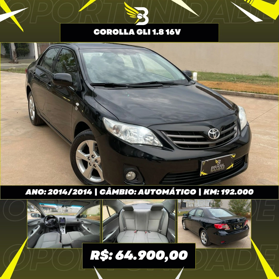 TOYOTA COROLLA 1.8 GLI 16V FLEX 4P AUTOMÁTICO