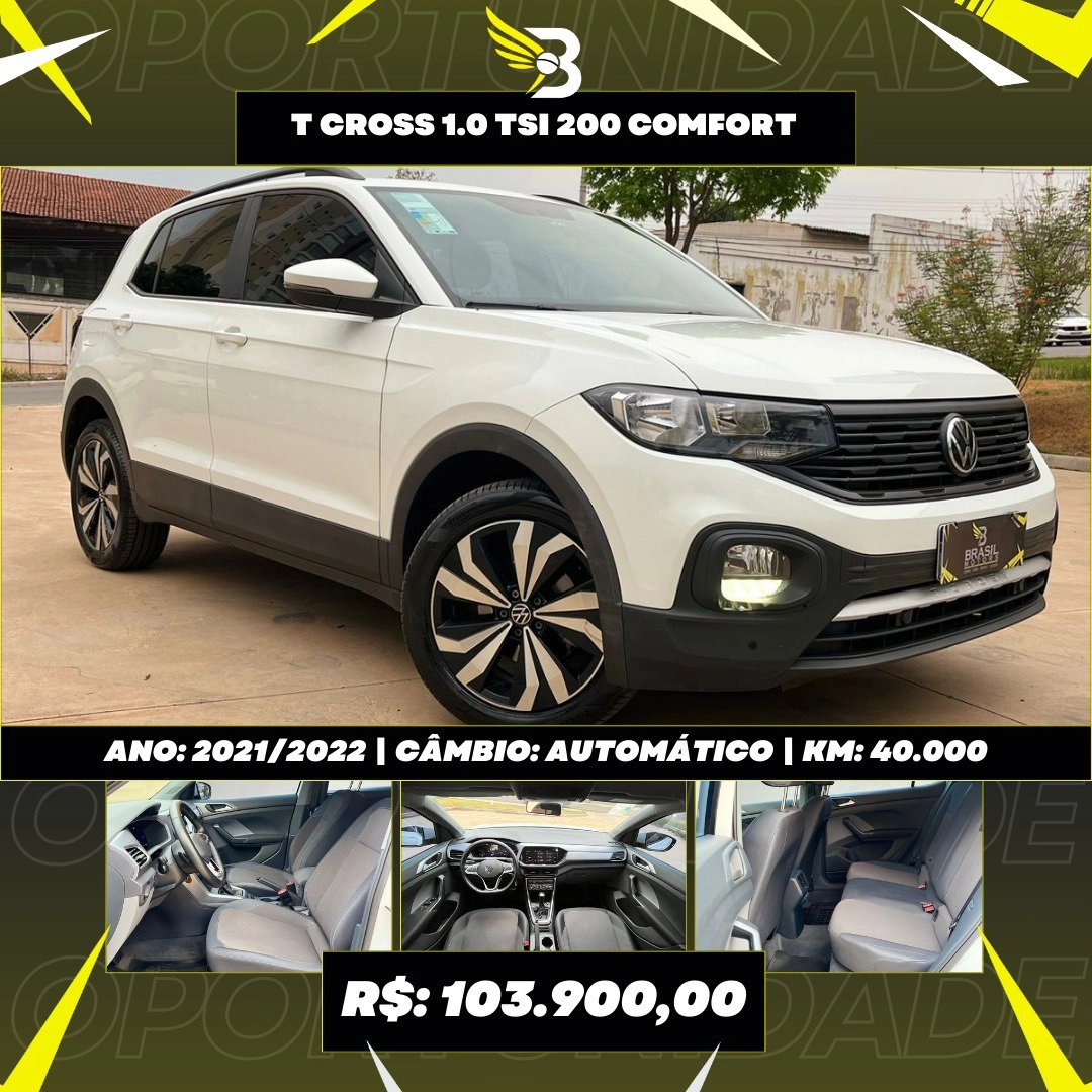 VOLKSWAGEN T-CROSS 1.0 200 TSI TOTAL FLEX AUTOMÁTICO