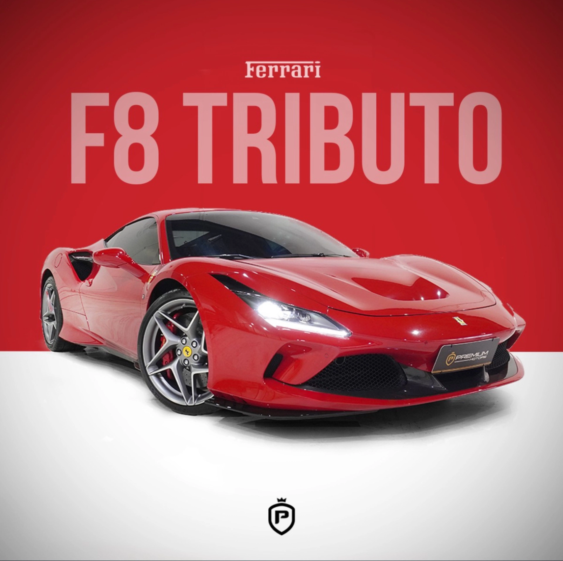 FERRARI F8 TRIBUTO 3.9 V8 TURBO GASOLINA F1-DCT à venda na Premium Motors