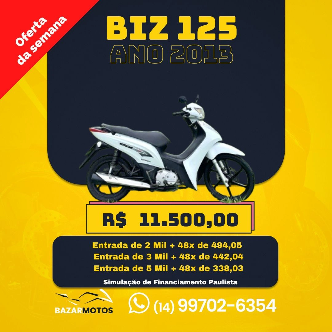 HONDA BIZ 125 EX Utilitária