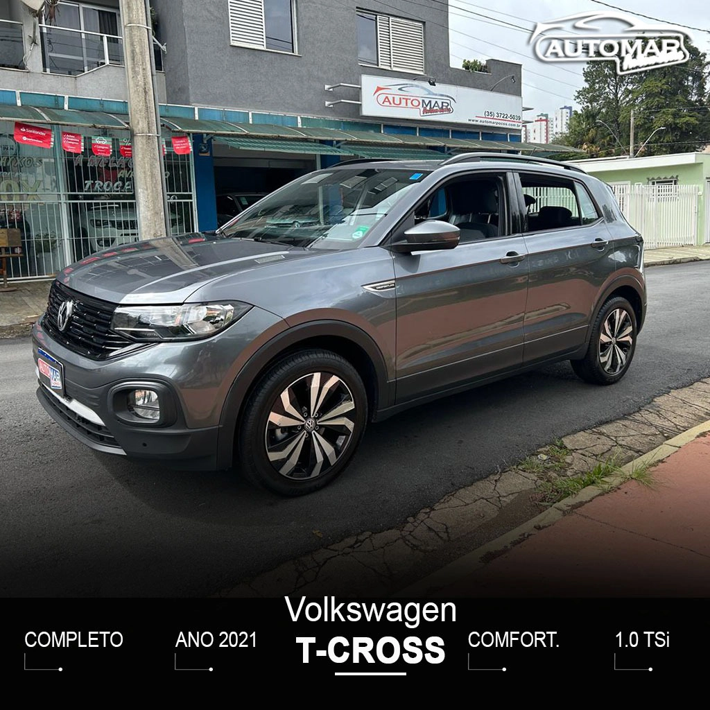 VOLKSWAGEN T-CROSS 1.0 200 TSI TOTAL FLEX COMFORTLINE AUTOMÁTICO