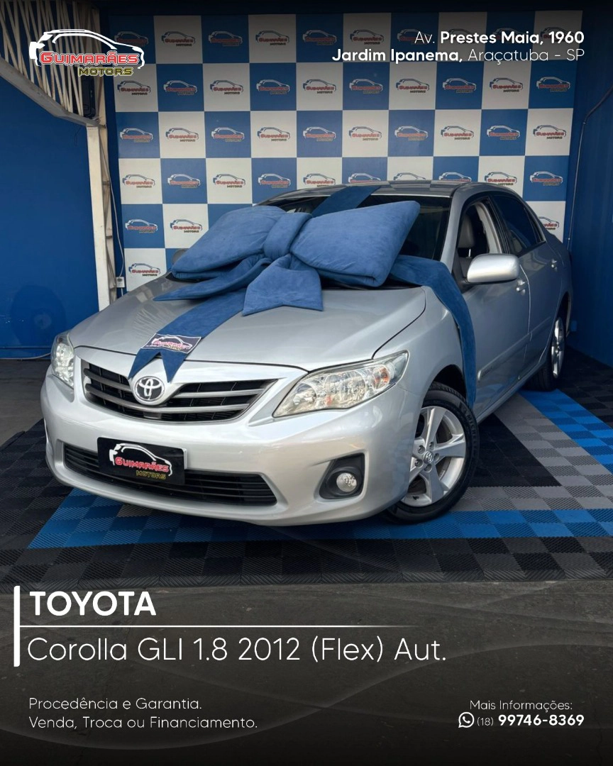 TOYOTA COROLLA 1.8 GLI 16V FLEX 4P AUTOMÁTICO