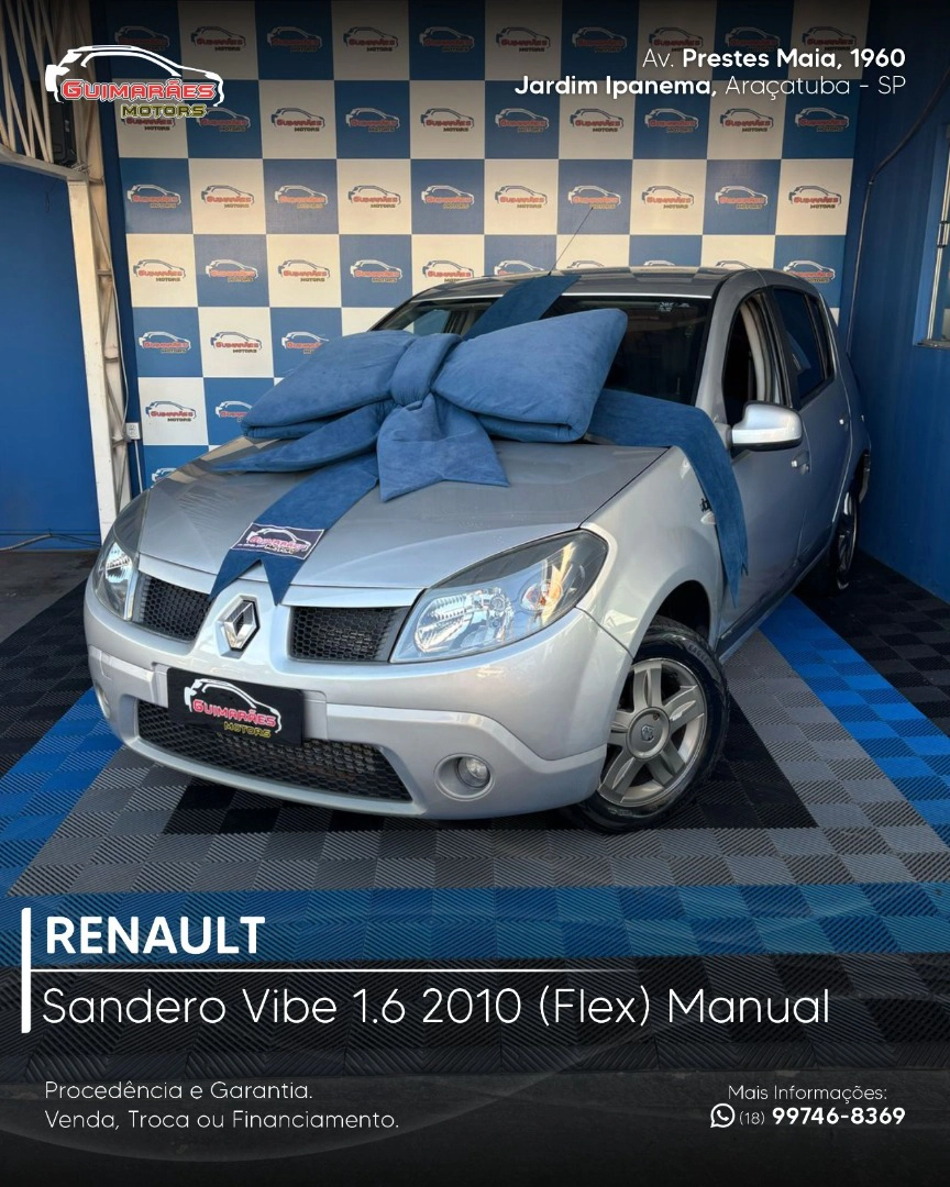 RENAULT SANDERO 1.6 VIBE 8V FLEX 4P MANUAL
