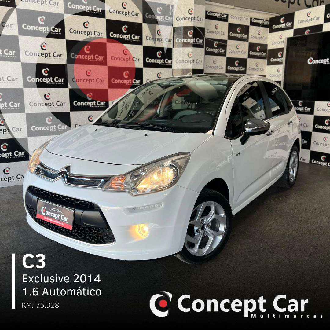 CITROËN C3 1.6 EXCLUSIVE 16V FLEX 4P AUTOMÁTICO