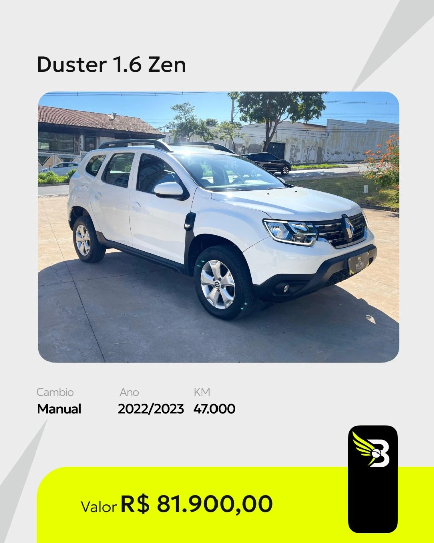 RENAULT DUSTER 1.6 16V SCE FLEX ZEN MANUAL
