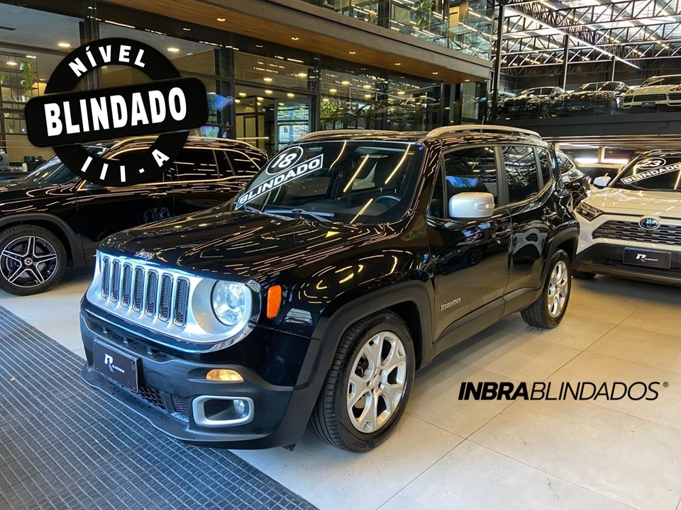 jeep RENEGADE 1.8 16V FLEX LIMITED 4P AUTOMÁTICO 2018 jeep RENEGADE 1.8 16V FLEX LIMITED 4P AUTOMÁTICO 2018