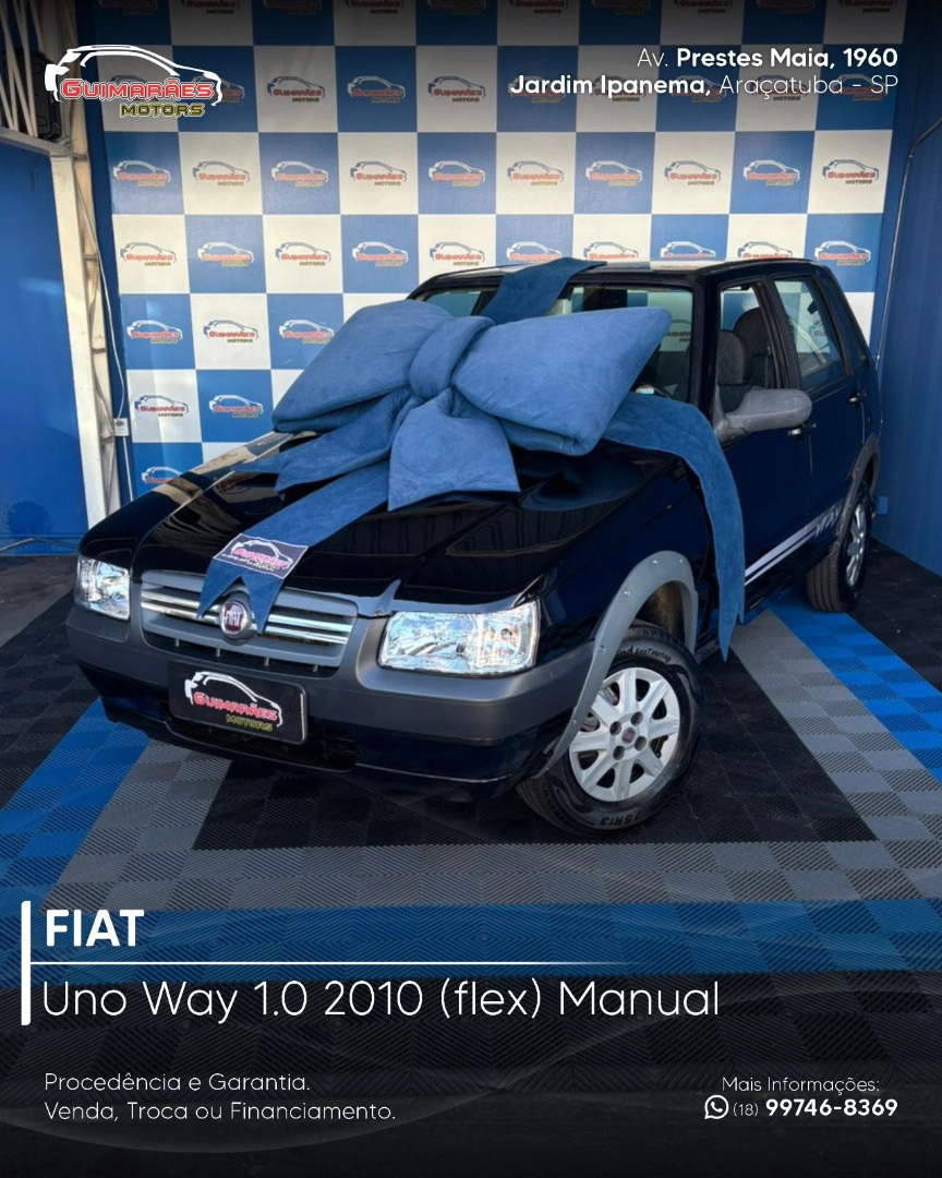 FIAT UNO 1.0 MPI MILLE WAY ECONOMY 8V FLEX 4P MANUAL