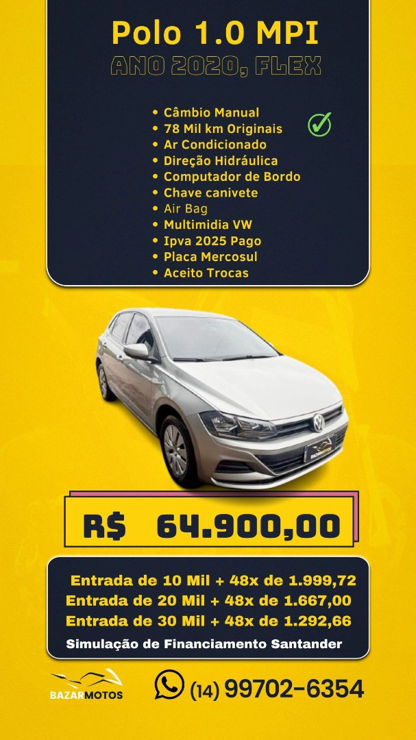 VOLKSWAGEN POLO 1.0 MPI TOTAL FLEX MANUAL
